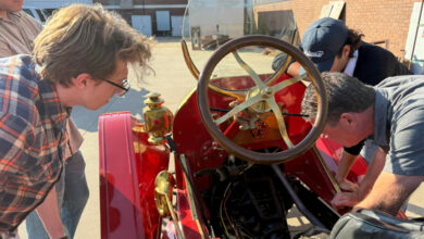 students-learn-skills-of-restoring-vintage-cars-in-one-of-a-kind-program-at-kansas-college